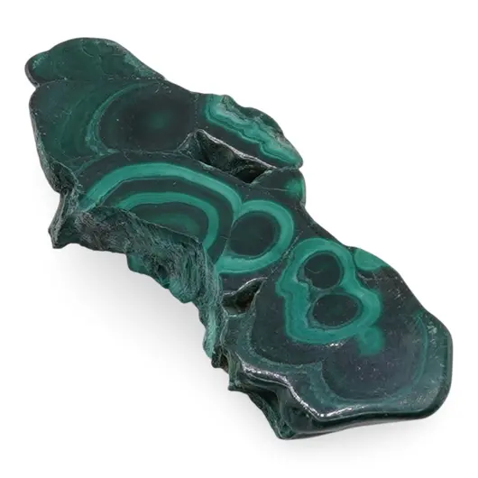 Felie slefuita unicat din Malachit natural, M11