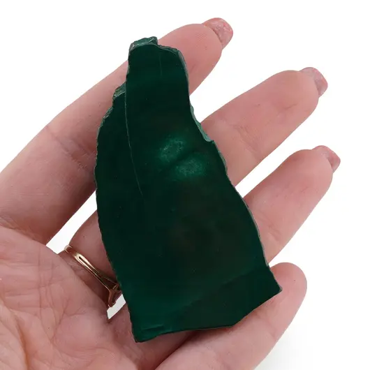 Felie slefuita unicat din Malachit natural, M3, imagine 3