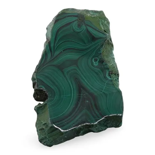 Felie slefuita unicat din Malachit natural, M5