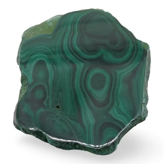Felie slefuita unicat din Malachit natural, M7