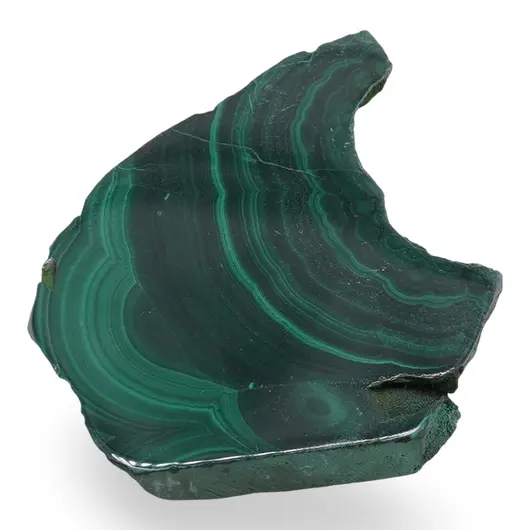 Felie slefuita unicat din Malachit natural, M8