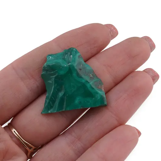 Felie slefuita unicat din Malachit natural, M9, imagine 3