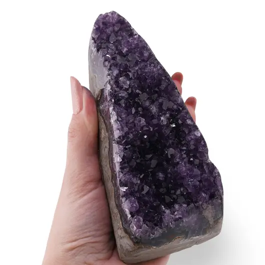 Geoda unicat din Ametist Uruguay, 14cm, imagine 3