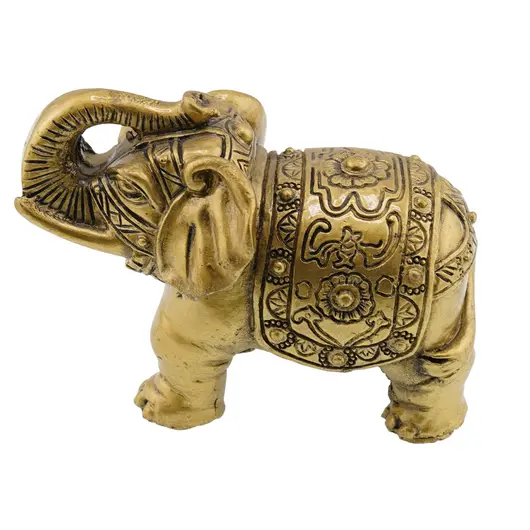 Statueta feng shui Elefant cu trompa ridicata pentru noroc si prosperitate - 8cm, imagine 2