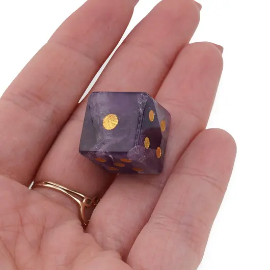 Zar pentru noroc din Ametist, 15mm, imagine 3