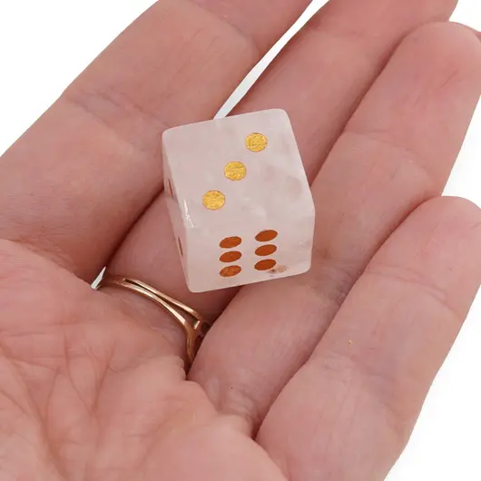 Zar pentru noroc din Cuart transparent, 15mm, imagine 3