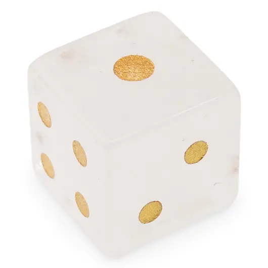 Zar pentru noroc din Cuart transparent, 15mm