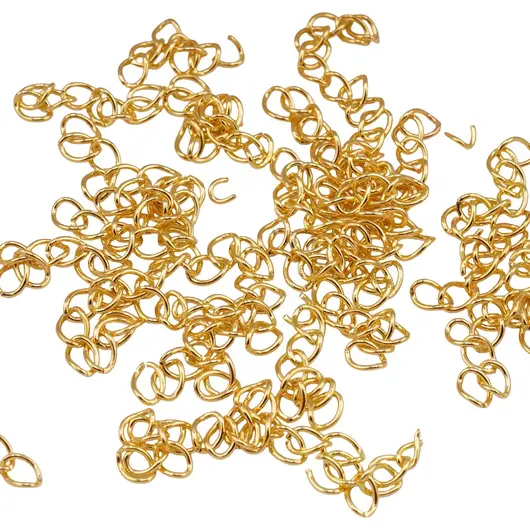 Accesorii din metal auriu - lantisoare de prelungire pentru bijuterii