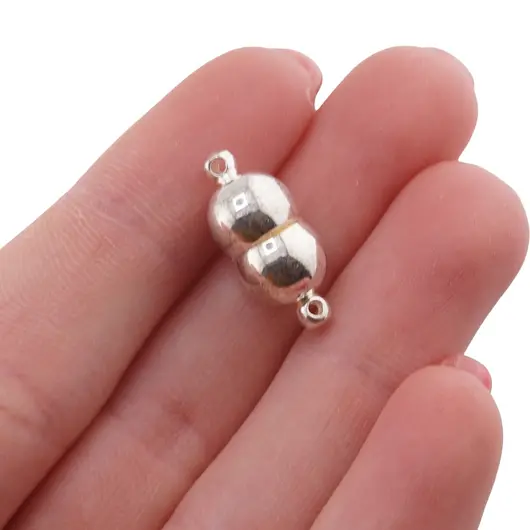 Accesorii din metal - inchizatoare magnetica pentru bijuterii, 18mm, imagine 2