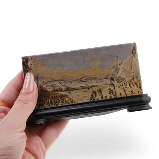 Felie Jasp Peisaj unicat cu suport din lemn, 12cm - A2, imagine 3