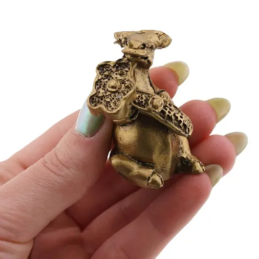 Statueta feng shui Bivol cu Ru Yi - 4,5cm, imagine 3