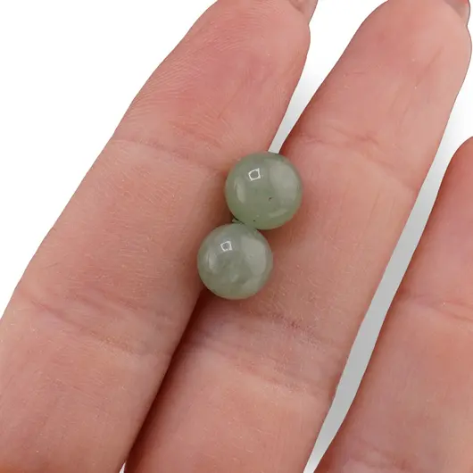 Cercei cu surub Aventurin sfere 8mm, imagine 3