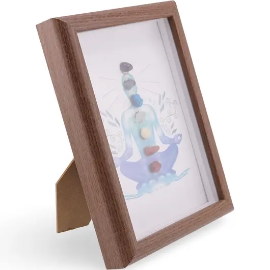Tablou decorativ cu cristale pentru echilibrarea chakrelor, 20cm, imagine 2