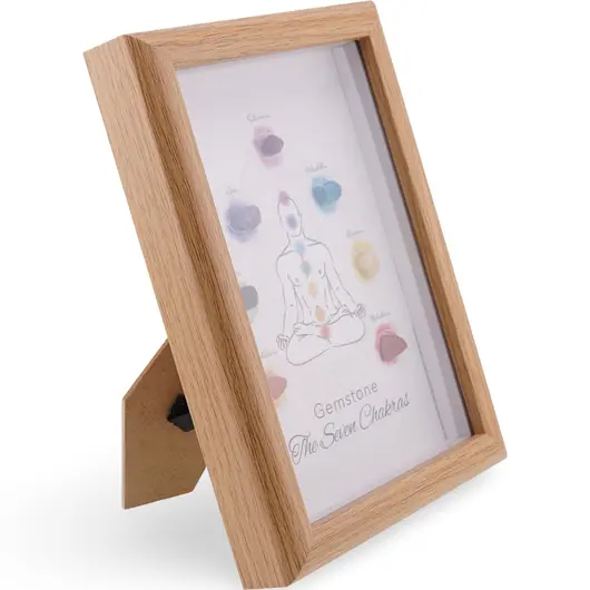 Tablou decorativ cu cristale The Seven Chakras, 20cm, imagine 2