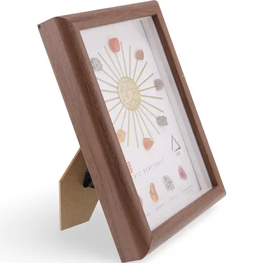 Tablou decorativ cu cristalele reprezentative elementului FOC, 20cm, imagine 2