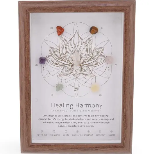 Tablou decorativ cu cristale Healing Harmony, 20cm