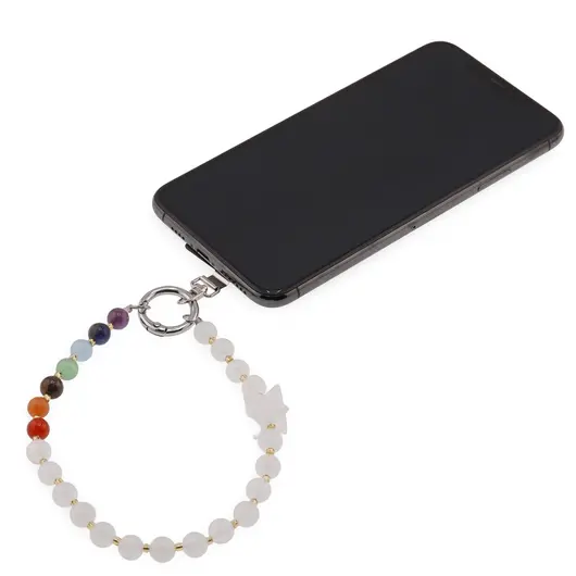 Accesoriu pentru telefon Cristal de stanca, cristale 7 chakre si merkaba