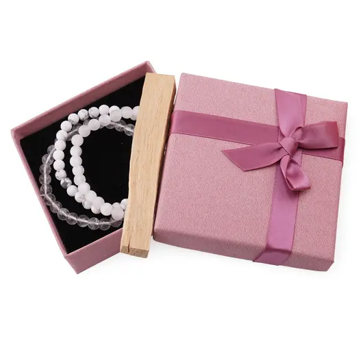 Set Bratari pentru Ziua de Duminica – Reset si Claritate, Cristal de Stanca, Howlit si Selenit, imagine 2