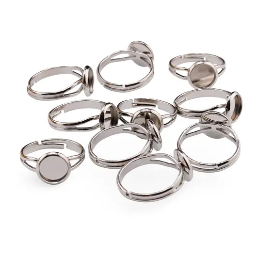 Accesorii din inox - inel reglabil cu baza si montura 8mm - set 10 buc, imagine 2