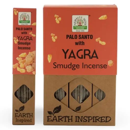 Betisoare parfumate Namaste India Earth Inspired - Palo Santo si Yagra, imagine 2