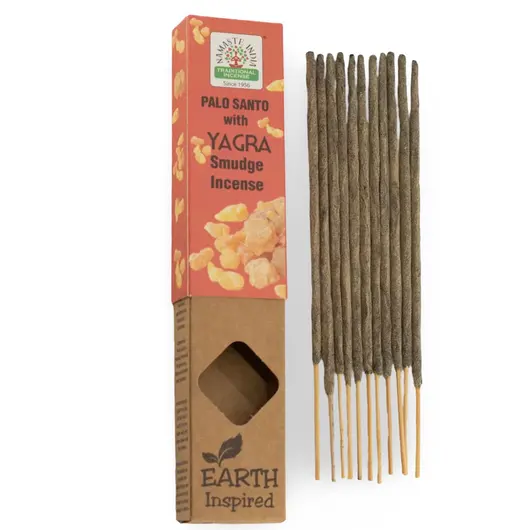 Betisoare parfumate Namaste India Earth Inspired - Palo Santo si Yagra