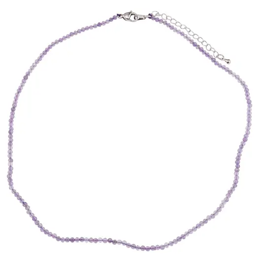 Colier Ametist sfere microfatetate 2mm