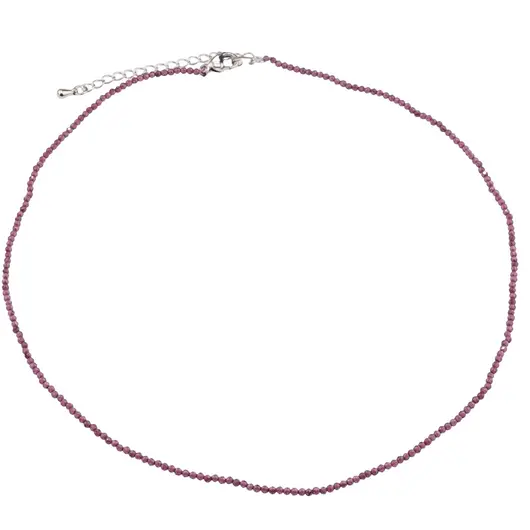 Colier Granat rhodolit sfere microfatetate 2mm