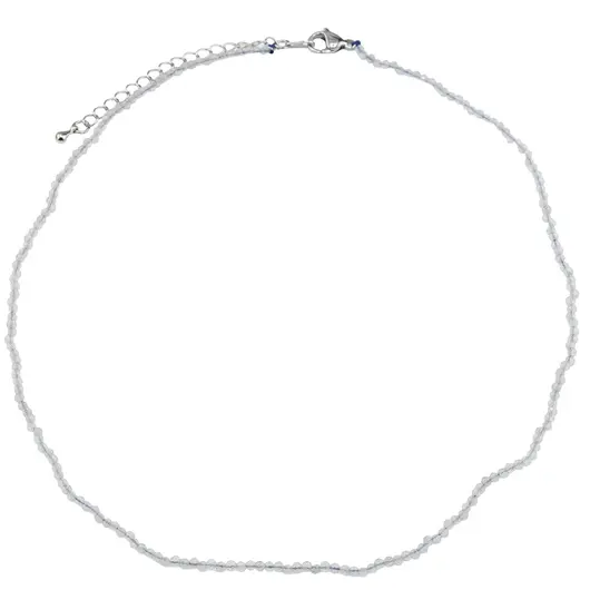 Colier Labradorit sfere microfatetate 2mm