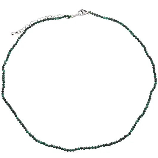 Colier Malachit sfere microfatetate 2mm
