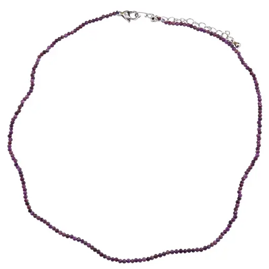 Colier Rubin sfere microfatetate 2mm