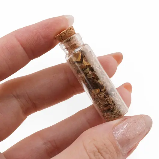 Spelljar pentru pentru PROSPERITATE cu ierburi si cristale naturale in sticluta cu dop de pluta, imagine 4