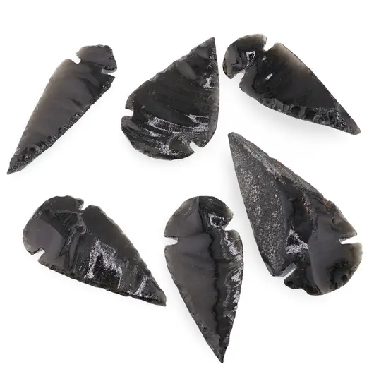 Varf de sageata din obsidian, cristal natural 50-60mm