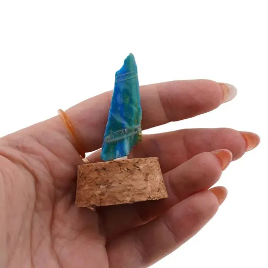 Specimen Opal albastru Chile cristal natural unicat, A5, imagine 4