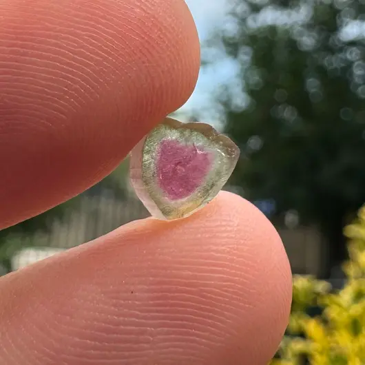 Turmalina Watermelon, cristal natural unicat, cod A44, 6x3mm, 1.86ct