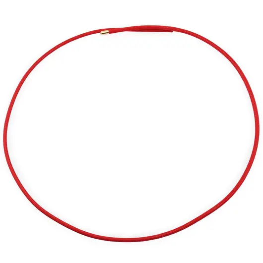 Bratara/colier magnetic din ata rosu, 51cm