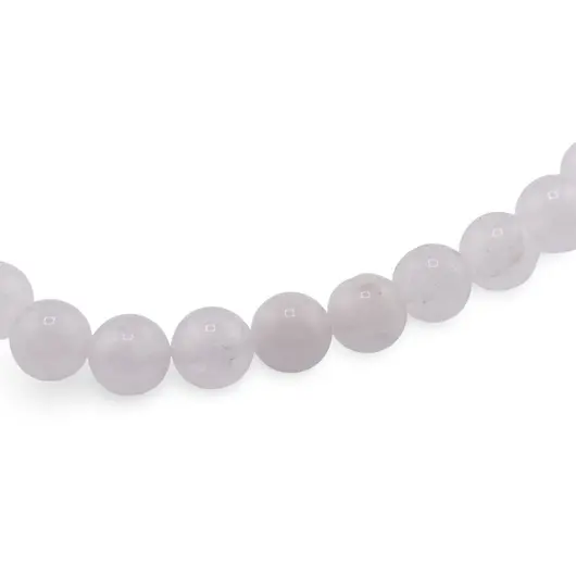 Sirag Cuart alb sfere 8mm, 39cm, imagine 2