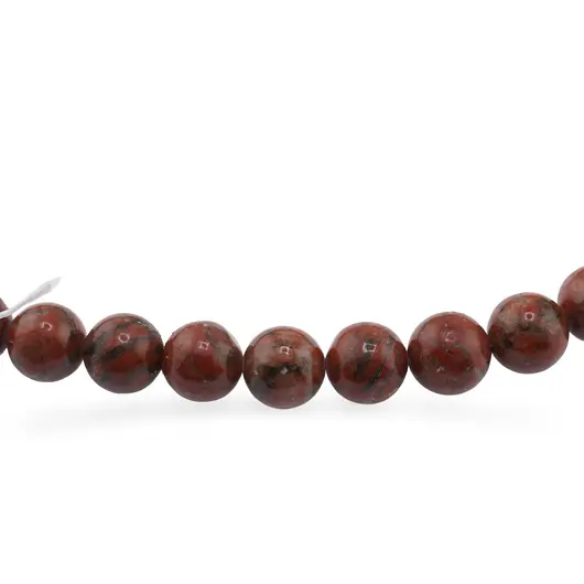 Sirag Jasp rosu Brazilia sfere 10mm, 39cm, imagine 2