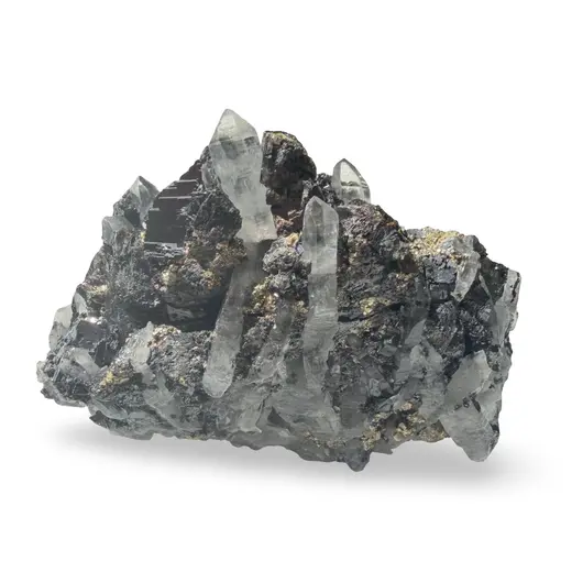 Floare de mina pentru colecție, cristal natural unicat, 94x42x57mm, 286g, cod F213