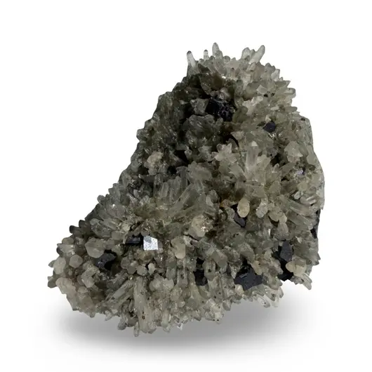Floare de mina pentru colecție, cristal natural unicat, 77x55x42mm, 198g, cod F119