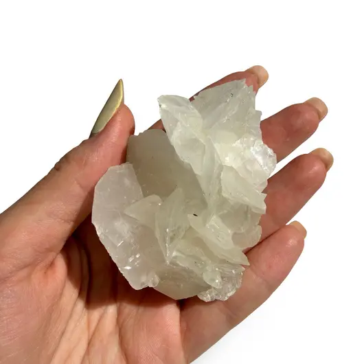 Floare de mina pentru colecție, cristal natural unicat, 69x44x47mm, 141g, cod F103, imagine 2