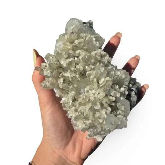 Floare de mina pentru colecție, cristal natural unicat, 106x103x67mm, 940g, cod F205, imagine 2