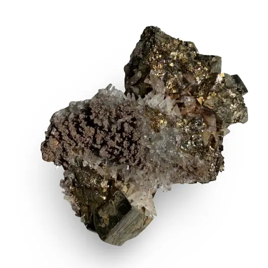Floare de mina pentru colecție, cristal natural unicat, 62x40x28mm, 128g, cod F157