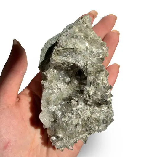 Floare de mina pentru colecție, cristal natural unicat, 92x94x31mm, 239g, cod F162, imagine 2