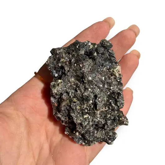 Floare de mina pentru colecție, cristal natural unicat, 66x43x26mm, 132g, cod F166, imagine 2