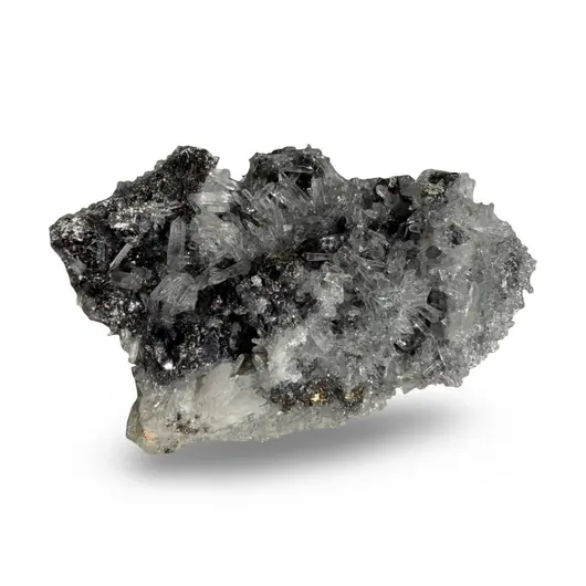 Floare de mina pentru colecție, cristal natural unicat, 67x44x32mm, 82g, cod F190