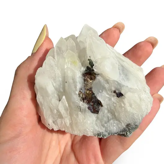 Floare de mina pentru colecție, cristal natural unicat, 67x47x59mm, 271g, cod F194, imagine 2