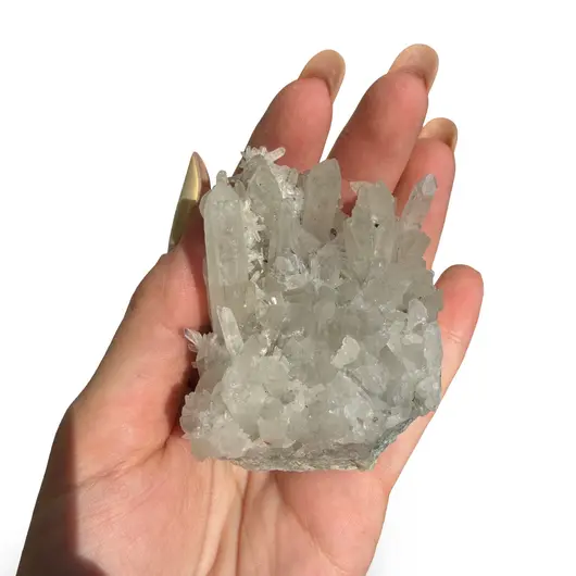 Floare de mina pentru colectie, cristal natural unicat, 46x45x62mm, 147g, cod F96, imagine 2