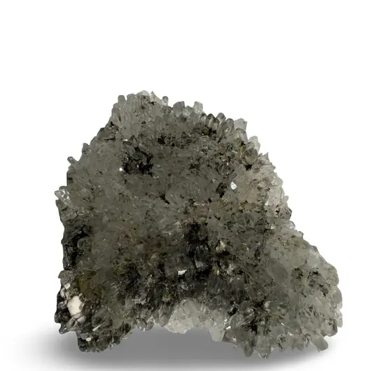 Floare de mina pentru colecție, cristal natural unicat, 70x63x16mm, 82g, cod F198
