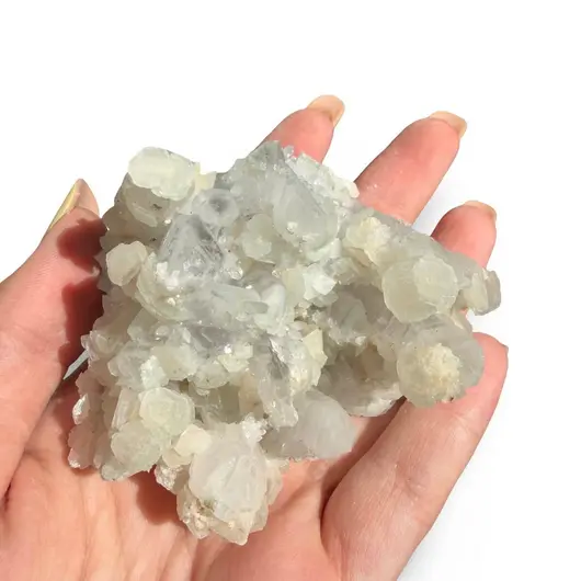 Floare de mina pentru colecție, cristal natural unicat, 61x74x53mm, 188g, cod F199, imagine 2