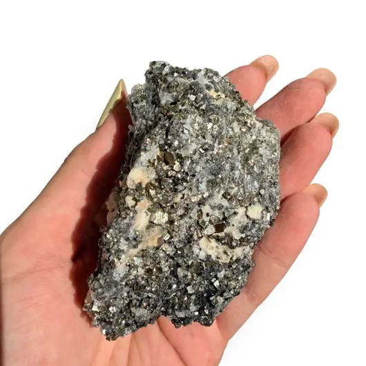 Floare de mina pentru colecție, cristal natural unicat, 78x43x51mm, 223g, cod F333, imagine 2